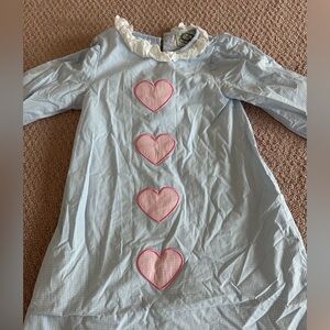 Beautiful Cecil and Lou blue and white gingham heart dress in size 4t.